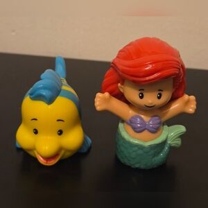 Little People Disney Princess Ariel And Flounder Figurines